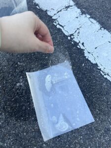 ジムニー保護フィルムを剥がす