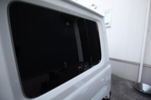 フィルム施工後、外から見た写真